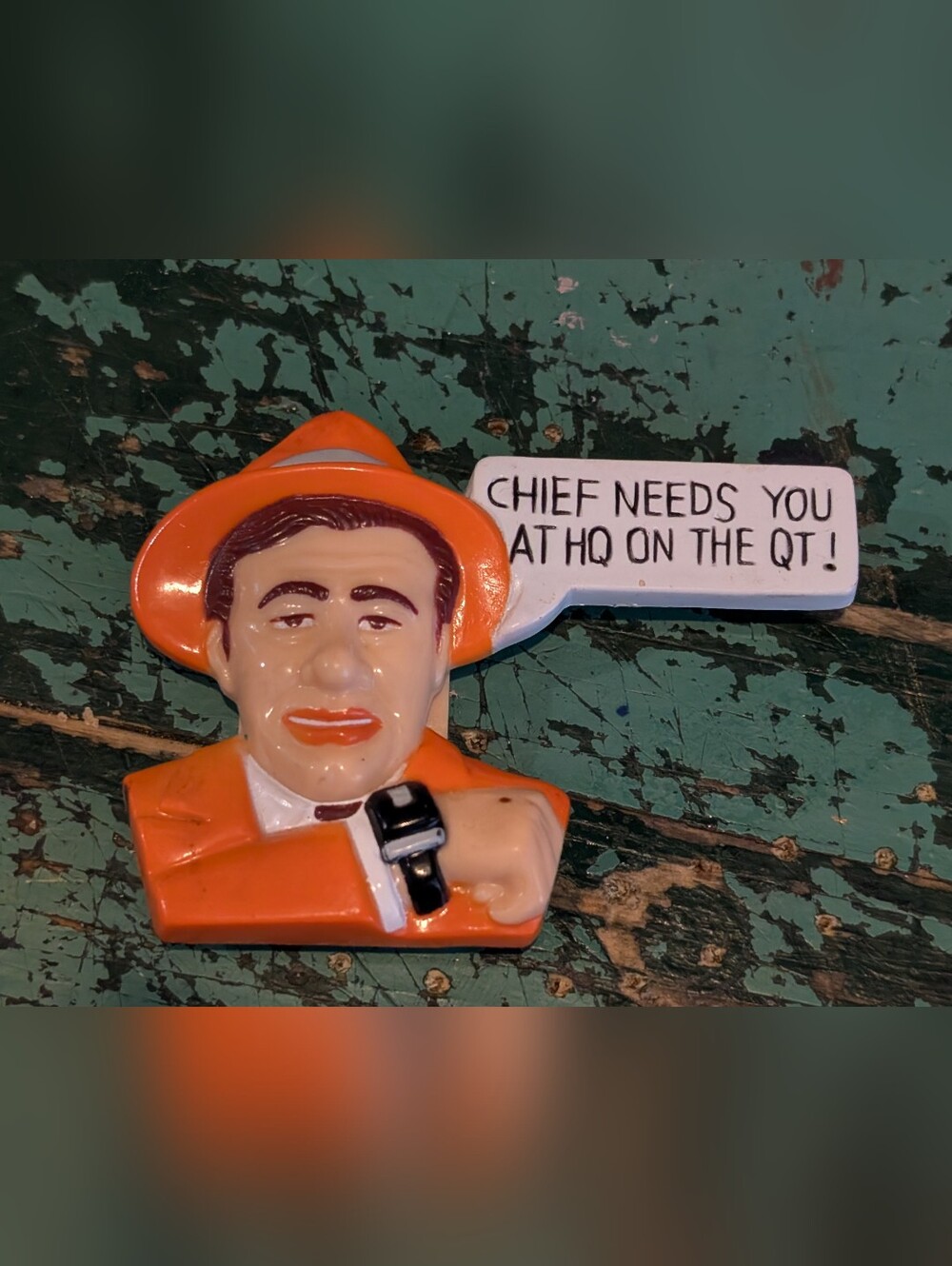 Vintage 1990 Dick Tracy Fridge Magnet - Refrigerator Magnet - Playmates Toys